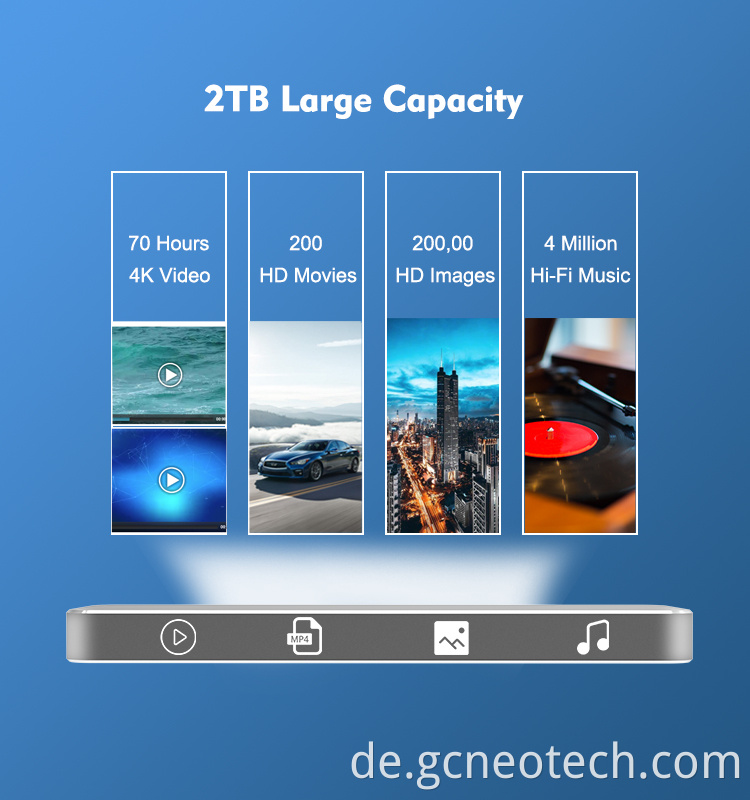 Guanchen M.2 SSD Enclosure Portable SSD Case